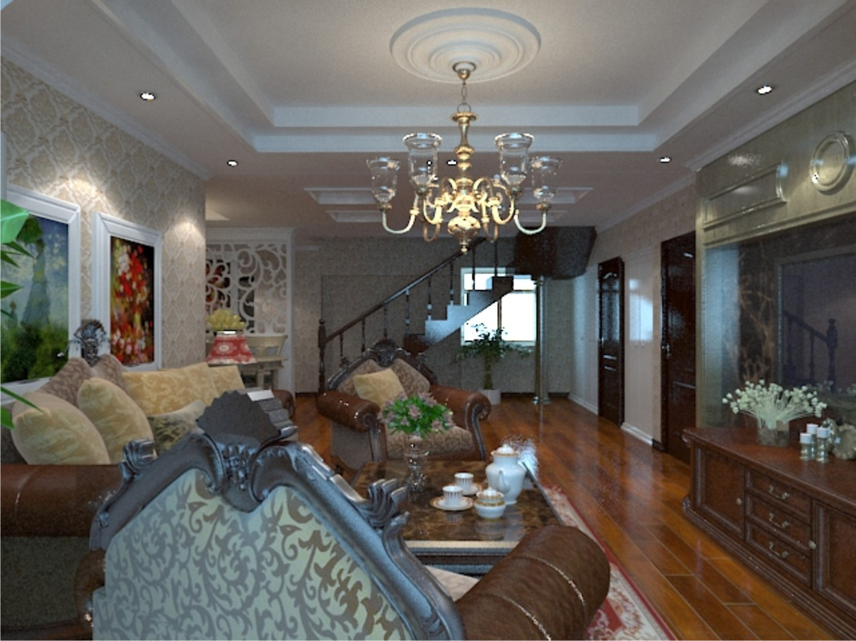 乌鲁木齐客厅空间效果图设计